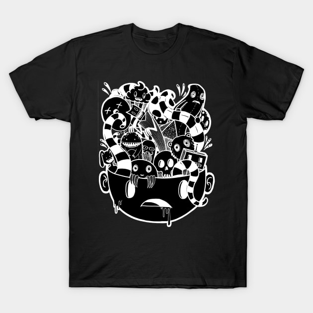 little Doodle Monsters #2 (inverted) T-Shirt by RogerPrice00x